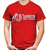 Kaiserslautern Ehre & Stolz Männer und Herren T-Shirt | Fussball Ultras Geschenk | M1 FB (Rot, L)