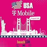 beachSIM T-Mobile USA SIM unlimitierte Daten & Telefonie & SMS (USA - 30 Tage)