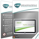 Slabo 2 x Displayschutzfolie für Acer Aspire Switch 10 SW5-011 Displayschutz Schutzfolie Folie No Reflexion | Keine Reflektion MATT