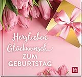 Herzlichen Glückwunsch zum Geburtstag: Edles Geschenkbuch mit Gratulationstexten und Fotos für Frauen und Männer in j