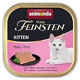 animonda Vom Feinsten Kitten, Nassfutter für wachsende Katzen im ersten Lebensjahr, Baby-Paté, 32 x 100 g