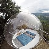 Aufblasbares Blasenzelt, transparentes Außenzelt Camping Star Bubble Room, regensicheres und winddichtes Camping Freedom Tent Resort Hotel Camping mit Gebläse V