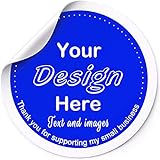 Personalisierte Klebeetiketten Aufkleber Etiketten, 500 Etiketten benutzerdefinierte Aufkleber mit jedem Design, Bild, Logo-Text, benutzerdefinierte Aufkleber für Firmenlogos(Kreis)