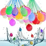 LEBEXY Wasserballons Selbstschließend | Water Balloons 60 Sekunden Schnellfüller | Wasserbomben luftballons Balloons selbst verschließend ohne Knoten | Schnellbefüllung & Binden von Knoten, 333 Stück