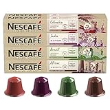 NESCAFÉ Farmers Origins Kaffeekapseln Probierset (4 Varianten), 8 x 10 Kaffeekapseln (80 Kapseln) - Kaffeekapseln für Nespresso M