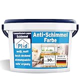 plid® Anti Schimmelfarbe Innen Weiß für alle Wände [DAUERHAFTER SCHUTZ] - Antischimmelfarbe für feuchte Räume, Bad & Küche - Effektiver Schutz gegen Schimmel - Made in Germany 5