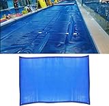SAFWELAU Staubdichter Poolschutz Pool Solarabdeckplane 500 um/20 mil Sommer-Spa-Abdeckung für Pools mit Ösen und Stabiler Kante, Große Schwimmbeckenabdeckung (Color : Blue, Size : 8x30ft/2.4x9.1m)