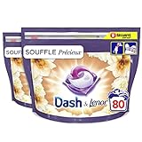 Dash Allin1 Pods La Collection Souffle Vollwaschmittel in Kapseln, 40 Waschgänge, 80 Einheiten, 2 Stück