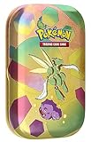 Pokémon-Sammelkartenspiel: Mini-Tin-Box Karmesin & Purpur – 151: Sichlor (2 Boosterpacks, 1 Münze & 1 Bildkarte)