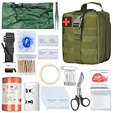 Kosibate Survival-Erste-Hilfe-Set, Notfall-Trauma-Kit, IFAK Med Kit, Outdoor-Ausrüstung, Notfall-Kits, Traumatasche, Camping, Wandern, Molle IFAK EMT für Trauma, militärische taktische IFAK fü