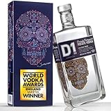 D1 Vodka Geschenkset für Männer Frauen 70cl Geschenkbox - World Vodka Awards 2022 & 2023 Gold Preisträger, Beste britische Sorte, Geschmeidiger & cremiger Premium Wodk