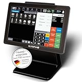 Olympia TS10 schwarz | Kassensystem mit TSE USB | Touchscreen Kassensystem für Gastronomie & Einzelhandel | Android Kasse mit Scanner & Kundenanzeige | Registrierkasse mit 10,1 Zoll Display
