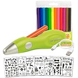Jolly Airbrush Fun | Farben sprühen für Kinder | Ungiftig (Airbrush), 20-teiliges Set, grü