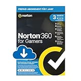 Norton 360 for Gamers 2024, 3 Geräte,Cybersicherheit für Gamer, 1-Jahres-Abonnement mit Verlängerung , PC/Mac/Android/iOS, Aktivierungscode per E