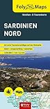 FolyMaps Sardinien Nord: Straßen- und Tourenkarte 1:250 000