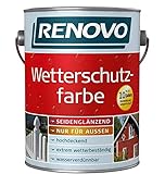 Renovo 2,5 Liter Wetterschutzfarbe Lichtgrau Nr.7035 10 Jahre Lang