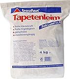 Baufan Tapetenleim - 4kg I Geruchloser, universell einsetzbarer Zell-Leim zum Kleben von leichten und auch schweren Tapeten mit hoher Klebk