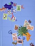 Exacompta 25634E 5er Pack Premium Briefmarken-Sammel-Album Globe Trotter mit 16 schwarzen Seiten Einsteckbuch für Ihr Hobby Briefmarkenalbum farbig sortiert: 0