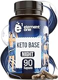 Keto Base Night - 90 Kapseln für Stoffwechsel Nacht ohne Koffein - grüner Tee Extrakt, Ashwagandha, Magnesium, Vitamin B6 - beliebt bei Keto Diät Gewichtsmanag