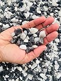 HCommerce schwarz-weiss Dekokies I Zebrakies I Aquarium/Gartenkies I Körung 8-16mm (1 Kilogramm)