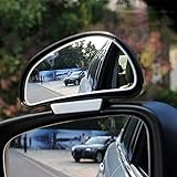 O27DS TOP KFZ Auto toter Winkel Spiegel Außenspiegel Blindspiegel Fahrschulspiegel zusatzspiegel Auto, verringert Unfallrisiko, erleichtert das Rückwertsfahren und Einparken, Passend für Autos, Abmessungen: 130mm x 70mm x 45mm, Farbe Schwarz (Links)