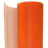 DoitBau - Armierungsgewebe Außen & Innen – 1Stk.1m x 50m - Flächengewicht 170g/m² - Putzgewebe Orange - Putzgewebe Fassadendämmung - Putzgewebe Armierungsgeweb