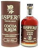 Espero Liqueur Creole I Cocoa & Rum I 700 ml I 40% Volume I Brauner-Rum Likör aus der Karibik