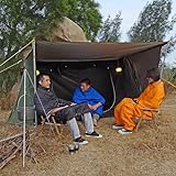 Portal Zelt 2 Personen Wasserdichtes 3000mm Campingzelt mit Vorraum Outdoor Biwakzelt Notfallzelt 4 Saison Zweilagiges Z