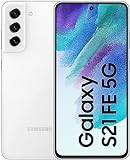 Samsung Galaxy S21 FE 5G Smartphone ohne Vertag, 6.4 Zoll Dynamic AMOLED Display, 4.500 mAh Akku, Android 12 to 13 - Deutsche Version (128 GB, Weiß), SM-G990