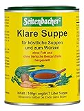 Seitenbacher Klare Suppe I Gemüsebrühe I der Allrounder I ohne Fett I ergiebig I vegan I glutenfrei I lactosefrei I 6er Pack (6x 140 g)