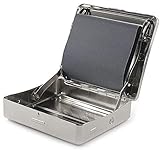 VOVCIG zigaretten rollbox,70MM,Stopfmaschine,Drehmaschine Zigarettenwickler Durchmesser 6-8 mm,Hochwertiger rostfreier Stahl für lange Haltbarkeit.（Silber）