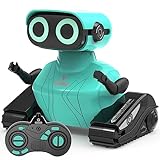 GILOBABY Roboter Kinder, Ferngesteuerter Roboter Spielzeug, RC Roboter mit LED-Augen und Musik, Kinderspielzeug Geschenk für Jungen Geburtstag ab 3 Jahre (Blau)