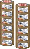 tesa 12 Rollen Ultra Strong Packband (aus PVC mit besonders starker Klebekraft, 66 m x 50 mm, 3er Pack) b