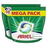 Ariel Waschmittel Pods All-in-1, 98 Waschladungen (2 x 49) Universal Frischer Wäscheduft und strahlende R