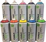 KLAMOTTEN STORE Kreidespray Schwarz Chalk Paint wasserlöslich und abwaschbar - kräftig leuchtende, matte Farbtö
