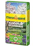 Floragard Florahum Pflanzerde 70 L • Universalerde • für Blumenbeete, Stauden, Sträucher, Gehölze und andere Gartenpflanzen • mit Tongranulat und dem Naturdünger G