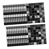 Housoutil 75 Stück Keramikfliesen Abziehbilder Fliesenaufkleber Mosaik Wandaufkleber Zum Dekorieren Wasserfester Wandaufkleber 15 C Erdtöne Perlmuttartiger Wasserfester Aufkleb