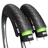 Fincci Roam Paar 700 x 32c 32-622 Reifen mit 3 mm Pannenschutz für Elektrisches Straße Mountainbike MTB Hybrid Tourenrad Fahrrad (2er Pack)