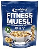 IronMaxx Fitness Müsli - Berry Mix 2kg Beutel | Veganes High Protein Müsli mit Crunchies | Reduzierter Zuckergehalt & B