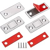 Magnetschnäpper Magnete für Schranktüren Jiayi 2 Stück Ultra Dünn Türmagnete für Möbel Stark Tür Magnet Magnetverschluss Schrank Schrankmagnete Türmagnet Selbstklebend Schubladen Türschließ