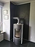 Wandverkleidung Schieferfurnier 244 x 122 cm Steinfliesen Universal Kaminrückwand Dusche Boden Echtstein Schieferplatten hitzebeständig langlebig Naturstein F