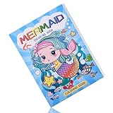 Wisebom Meerjungfrau-Malbuch für Kinder Mini Malbücher Malbuch für Kinder von 4-8 Lernspielzeug Geschenk für Mädchen, Verschiedene Meerjungfrauen Illustrationen, 60 S