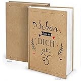 Logbuch-Verlag Geschenkbuch Schön dass es dich gibt Notizbuch DIN A4 Buch leer zum Selberschreiben - Geschenk Liebe F