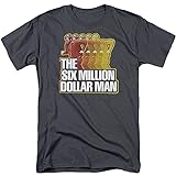 BER The Six Million Dollar Man Run Fast Adult T-Shirt_4715 Grey L