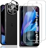 HinZann Schutzfolie für Google Pixel 9 Pro Fold, [2+2 Stück] 9H HärtePanzer Schutz Glas + Kameraschutz Panzerfolie, Displayschutzfolie, Anti-Kratzer, HD Clear für Google Pixel 9 Pro F