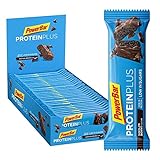 Powerbar - Protein Plus - Low Sugar - Chocolate-Brownie - 30x35g - Riegel mit nur 107 Kcal - Fitnessriegel mit B