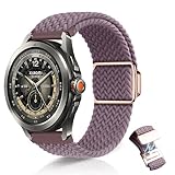 KeHowy 22mm Nylon Armband Kompatibel mit Xiaomi Watch S4 Sport/S3/S1/S1 Pro/S1 Active/, Herren Damen Sport Geflochtenes Magnetisch Ersatzarmband für Xiaomi Watch 2/2 Pro/Xiaomi Mi Watch - L