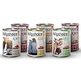 daily choice - 6 x 400 g - Nassfutter für Hunde - getreidefrei - Mix - 70% Frischfleisch- und Innereienanteil Optimale Verträglichk