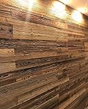 Vintage-Holz Altholz Wandverkleidung zum Kleben Verkleidung. Schnell anzubringende Wandpeneele. Tolle Holzdeko für die Wand. Echtholz Verb
