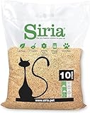 Siria Katzenstreu Set 2 Sack je 10 Liter Katzenstreu Klumpend und Pflanzlich Im heimischen Biomüll entsorgen (insgesamt 20 Liter, was ca. 8,6 kg entspricht)